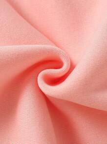 Baby Girl Cartoon & Slogan Graphic Sweatshirt - Baby Pink - View 4