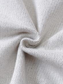 男小童格紋&熊圖案條紋飾邊套頭毛衣 - 彩色 - 查看 7