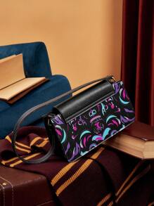 HARRY POTTER X SHEIN Women Harrypotter Geometric Pattern Shoulder Bag, Gifts