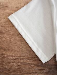 SHEIN Unity Plus Rainbow And Slogan Graphic Tee - White - View 4