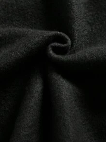 SHEIN 年轻男孩休闲简约卡通图案长袖连帽运动衫，适合秋季 - 黑色 - 查看 6