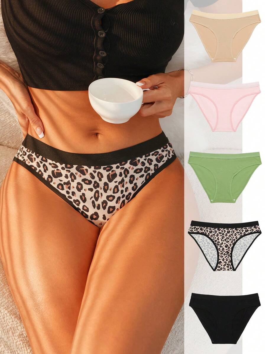 SHEIN 5入組內褲 - 彩色 - 查看 1