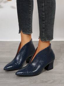 Women's Blue Ankle Boots - Royal Blue - View 5