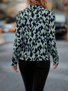 SHEIN Clasi Allover Print Button Front Shirt - Multicolor - View 2