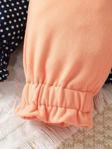 女嬰3入組波點圖案紙袋腰前蝴蝶結長褲 - 彩色 - 查看 4