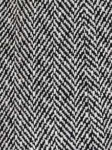 SHEIN Clasi Chevron Print Open Front Overcoat - Multicolor - View 7