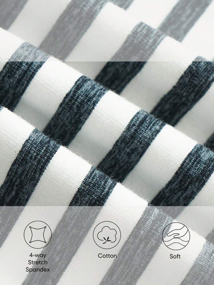 Baby Boy 2pcs Striped & Cartoon Graphic Tee