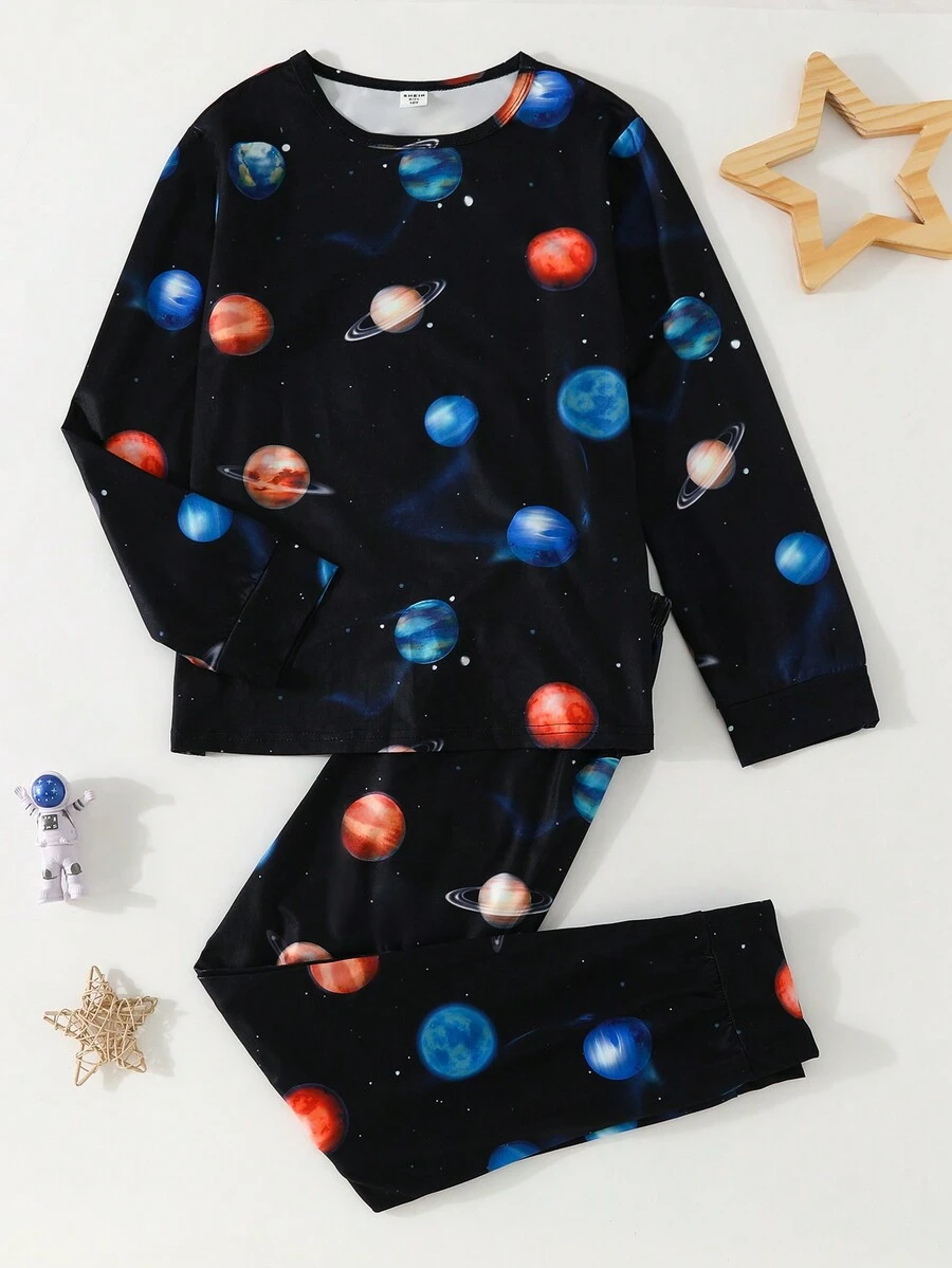 Cậu bé Tween In hành tinh Bộ PJ - màu đen - Xem 1