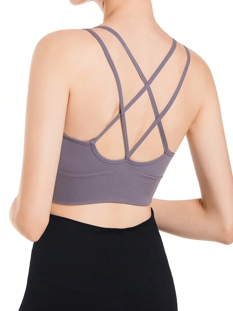 2pcs Criss Cross Backless Wireless Bra