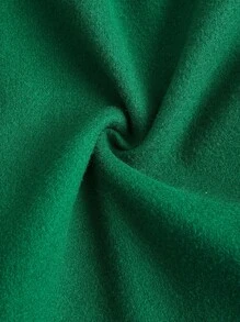 Vintamour Women Solid Color Long Sleeve Short Elegant & Fashionable Overcoat, Autumn/Winter - Green - View 9