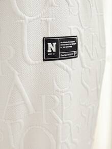 Mulvari 大碼字母圖案衛衣和衛褲 - 白色 - 查看 6