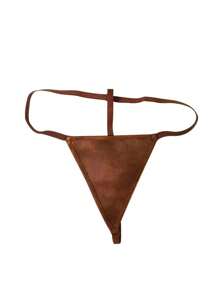 Women's Plain Shapewear Set For Halloween - Brown - View 4
