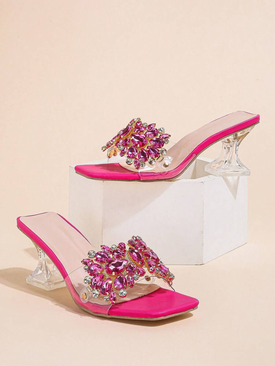 Spring/Summer Fashionable Rhinestone High Heel Sandals Valentines
