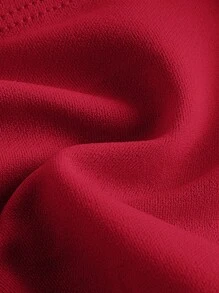 SHEIN MOD Nơ mặt trước Ống ngọn - Đỏ - Xem 4