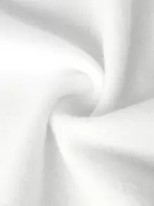 Manfinity EMRG 寬鬆版型男士字母和卡通圖形帶加厚保暖襯裡的拉鍊前帽裝運動衫 - 白色 - 查看 4