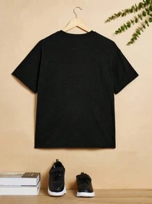 Teen Boy Spider Print Tee - Black - View 2