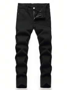 Tween Boy Solid Jeans - Black - View 1