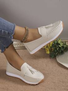 Women's Athletic Shoes - Beige - View 3