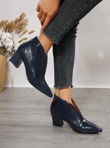 Women's Blue Ankle Boots - Royal Blue - View 2
