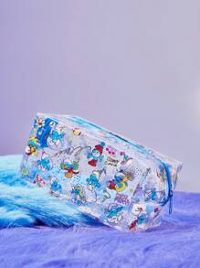 SHEIN X The Smurfs Makeup Bag - Multicolor - View 3