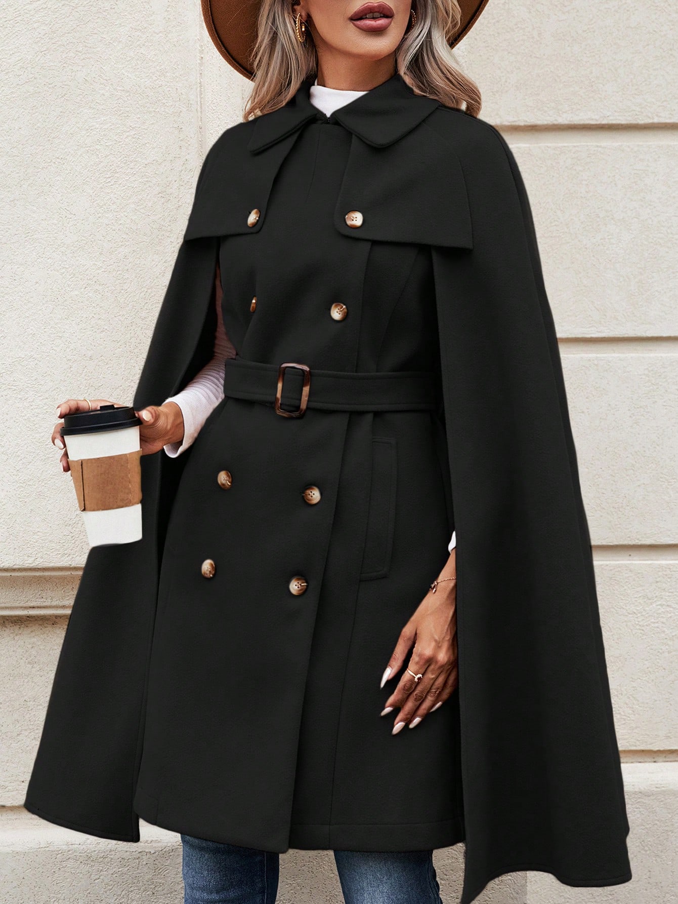 【birthdaybash】ALETTA 3WAY CAPE COAT ALETTA 3WAY CAPE COAT - BIRTHDAY BASH