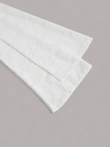 SHEIN ICON Off Shoulder Bell Sleeve Crop Top - White - View 3