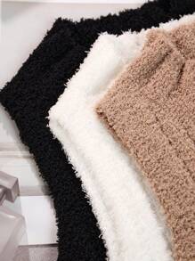 SHEIN LUNE 3 piezas Top de cuello alto tejido de canalé - Multicolor - Ver 4