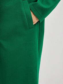 BizChic Cổ áo Thả vai Áo khoác - màu xanh lá - Xem 4