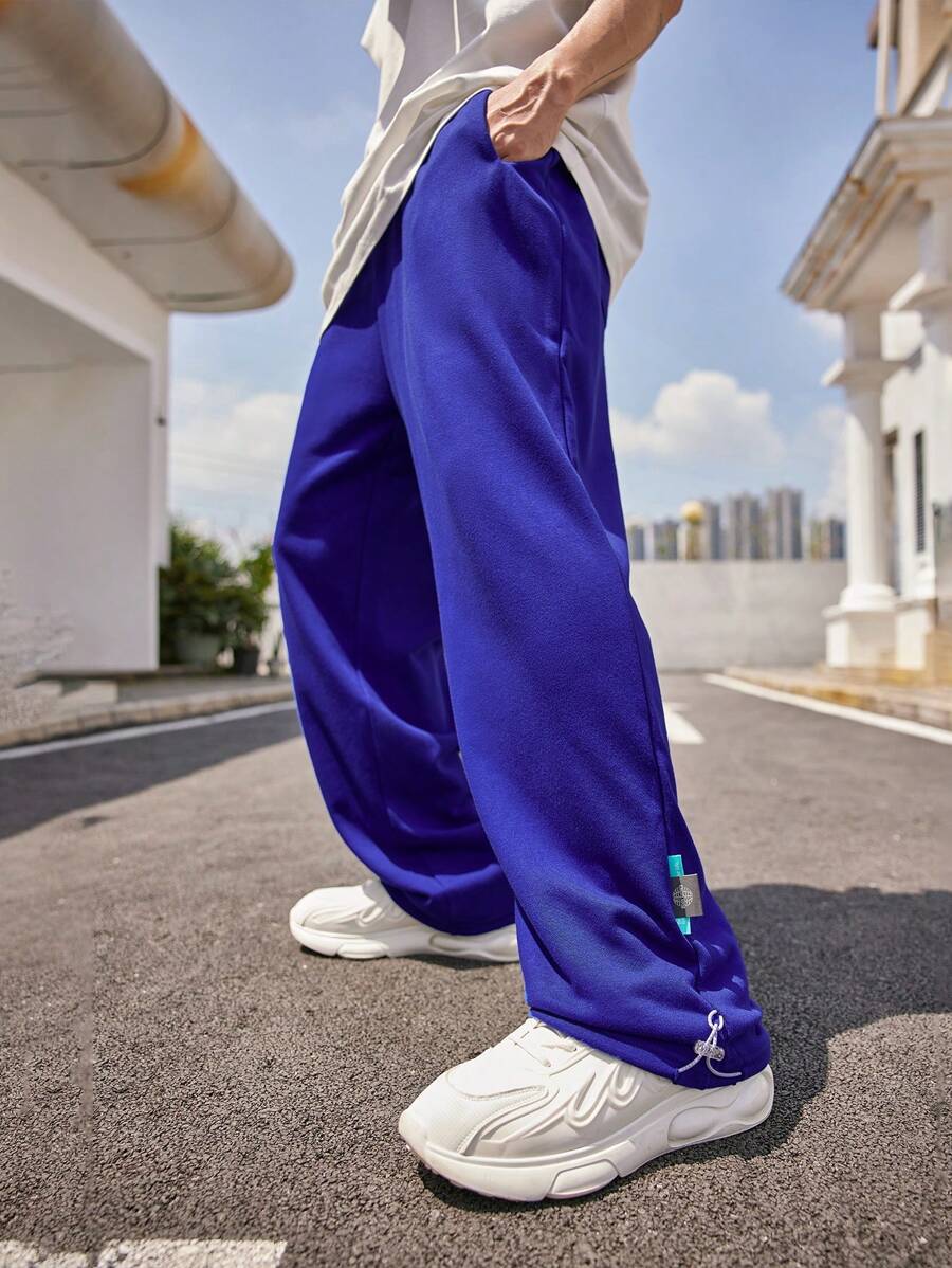 INFLATION 男士抽繩腰運動褲 - 寶藍色 - 查看 1