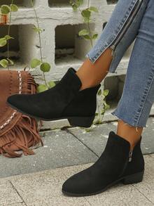 Ladies' Stylish Black Boots For Autumn And Winter - Black - View 5