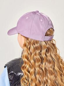 SHEIN 嬰兒字母圖案帽 - 紫色 - 查看 8