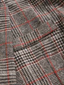 Extended Sizes 男士大码威爾斯親王格紋單釦西裝外套 - 彩色 - 查看 6