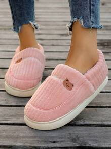 女士保暖冬季便鞋，冬季 - 粉色 - 查看 3