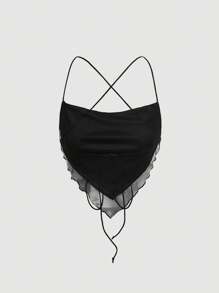 SHEIN MOD Figure Graphic Bandana Hem Cami Top