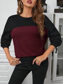 SHEIN Essnce Hai âm Áo thun Thả vai - Màu Đỏ Sâu - Xem 1