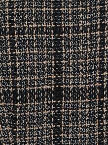 SHEIN Essnce In kẻ sọc Đôi ngực Áo vest - Màu Khaki - Xem 3