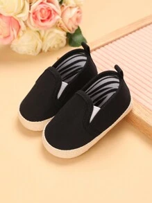 Scarpe in tela stile coreano antiscivolo unisex per bambini, adatte per la primavera e l'autunno, con suola morbida, idonee per bambini da 0 a 1 anno