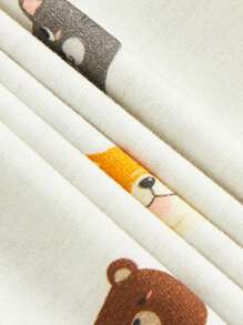 Baby Boy Cartoon Graphic 3D Ears Design Hoodie & Bodysuit & Pants