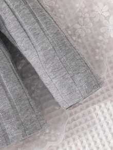 SHEIN 女嬰3入組條紋針織高領T恤 - 彩色 - 查看 5