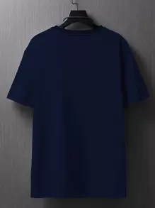 Manfinity Homme Men Landscape Print Tee - Royal Blue - View 2