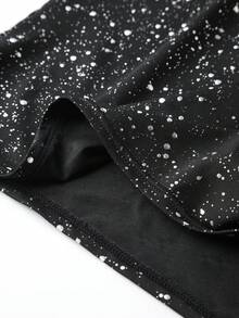 SHEIN Unity Dalmatian Print Cami Dress - Black - View 3