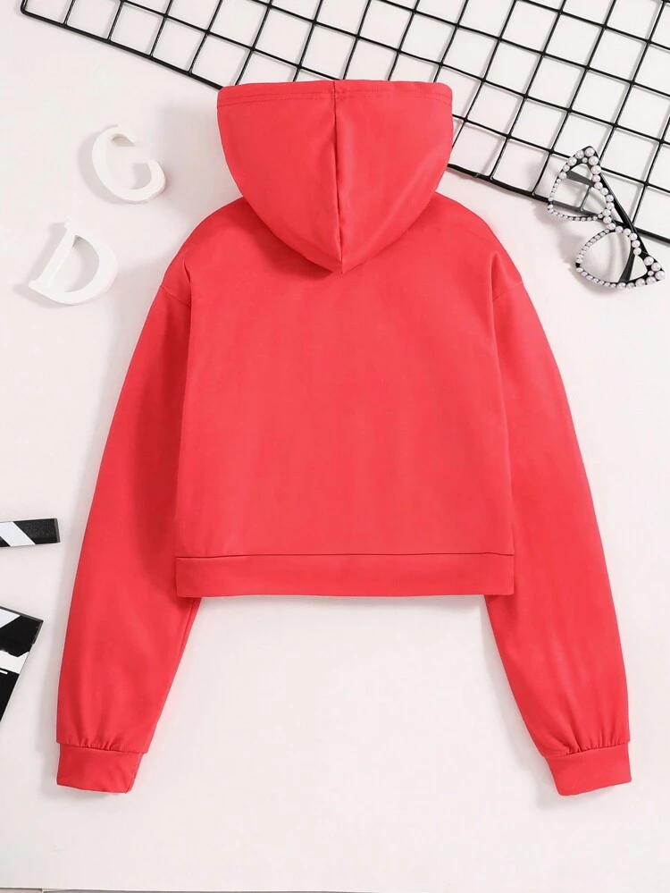 Teen Girl Figure Graphic Zip Up Sweatshirt