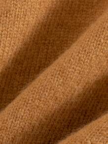 Young Boy Star Pattern Hooded Cardigan - Khaki - View 8