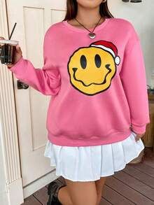 SHEIN Qutie Hơn Đồ họa Hoạt hình Thả vai Áo nỉ - Nhiều màu - Xem 2