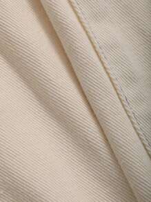 DAZY Solid Wide Leg Jeans - Apricot - View 7