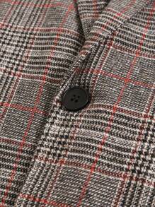 Extended Sizes 男士大码威爾斯親王格紋單釦西裝外套 - 彩色 - 查看 5