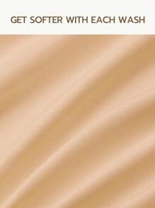 100% 棉 ) 2/3 件柔軟溫和羽絨被套套裝，四季舒適透氣，羽絨被套*1 枕頭套*1/2 - 卡其色 - 查看 7