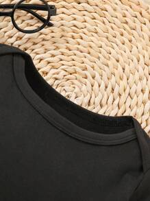 Baby Letter Print Baby Casual One-Piece Short Sleeve Cute Crawler