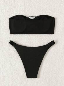 SHEIN Swim 女士 3d 花卉泳衣套裝