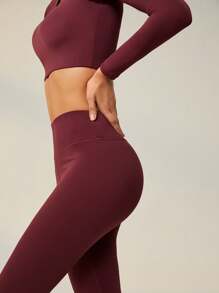 Lifespree Maglietta sportiva con leggings elasticità alta